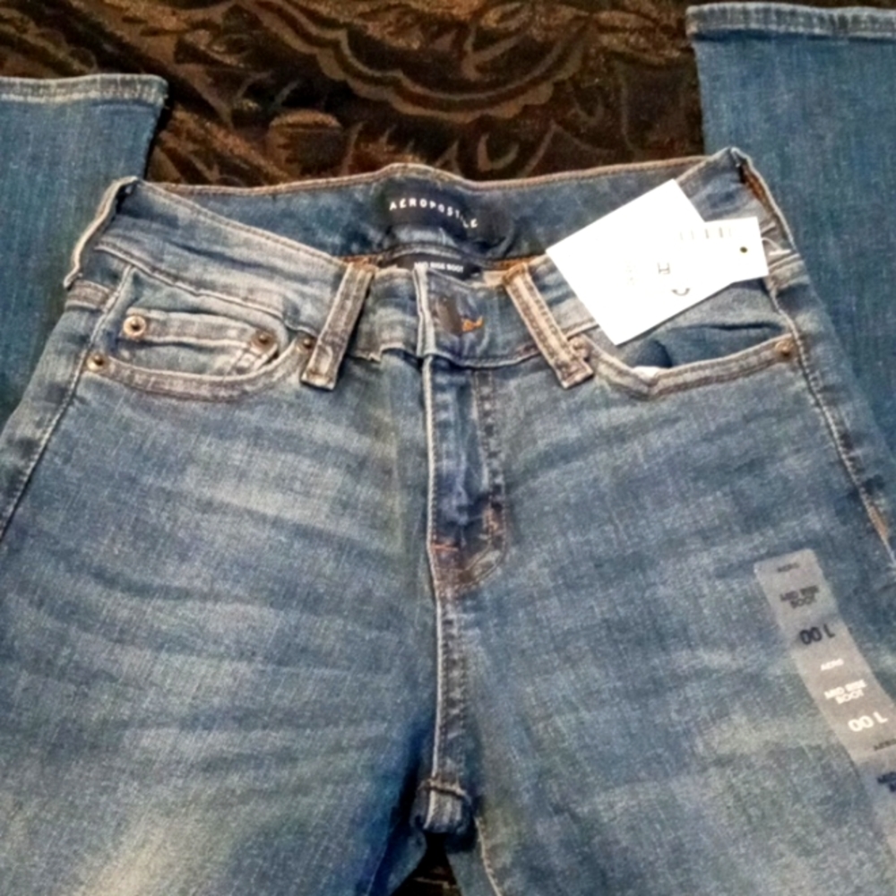 Aeropostale mid rise boot cut jeans